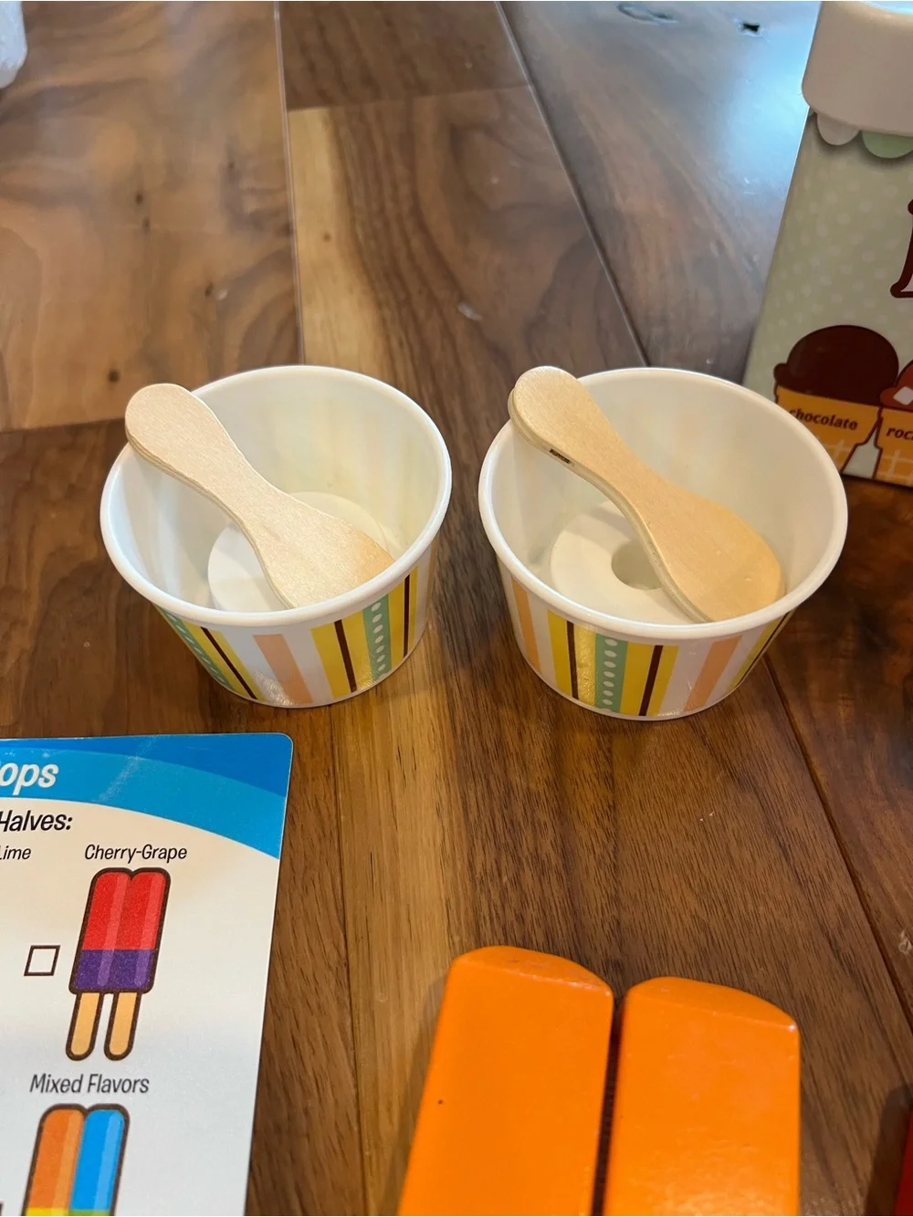 Melissa and Doug frozen treat set.